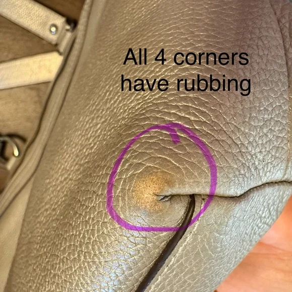 Coach Penelope Metallic Pebbled Leather Shoulder Bag - Picture 12 of 15